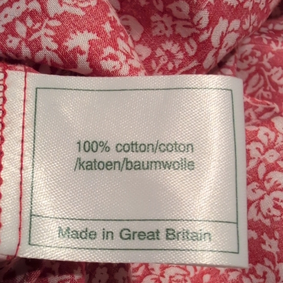 Vintage 90s Laura Ashley Red Floral Drop Waist Sailor Dress Size 10 - Picture 6 of 12